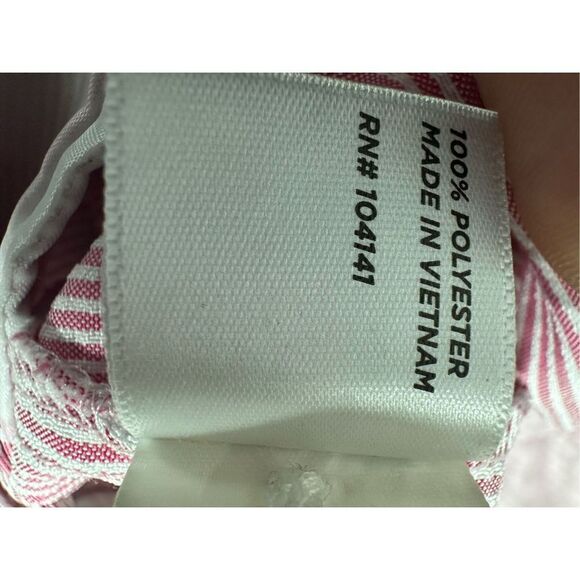 Lady Hagen Essential Seersucker Shorts Women's Size 12 Red White Striped Soft - Picture 4 of 10